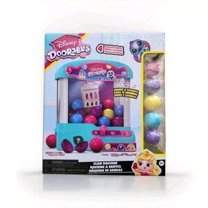 Disney Doorables Claw Machine Playset with 4 Exclusive Figures, Lights & Sounds